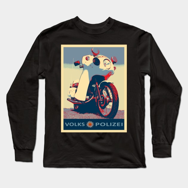 GDR Police motorcycle - ETZ 250 Long Sleeve T-Shirt by hottehue